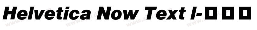 Helvetica Now Text l字体转换
